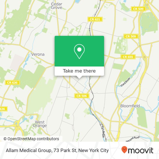 Mapa de Allam Medical Group, 73 Park St