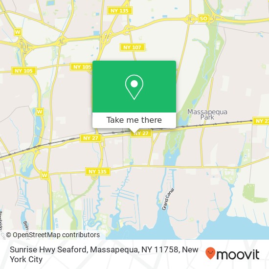 Sunrise Hwy Seaford, Massapequa, NY 11758 map