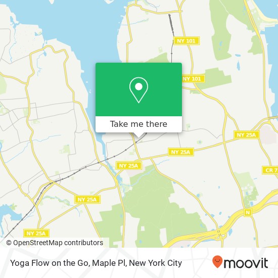 Yoga Flow on the Go, Maple Pl map