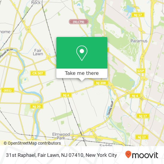 31st Raphael, Fair Lawn, NJ 07410 map