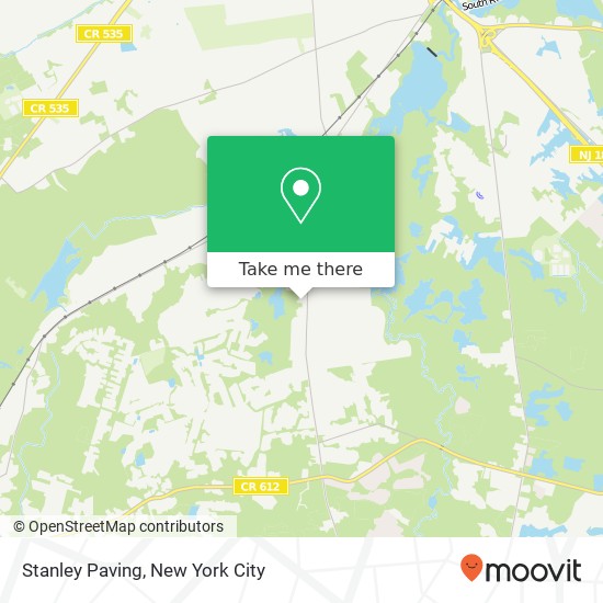Mapa de Stanley Paving, 346 Spotswood Englishtown Rd