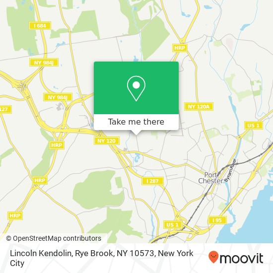 Mapa de Lincoln Kendolin, Rye Brook, NY 10573