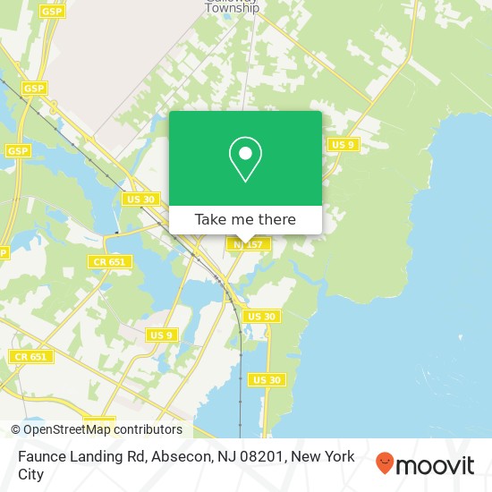 Faunce Landing Rd, Absecon, NJ 08201 map