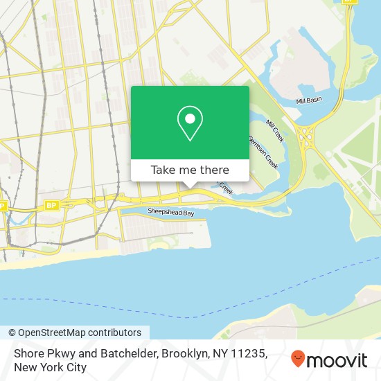 Mapa de Shore Pkwy and Batchelder, Brooklyn, NY 11235