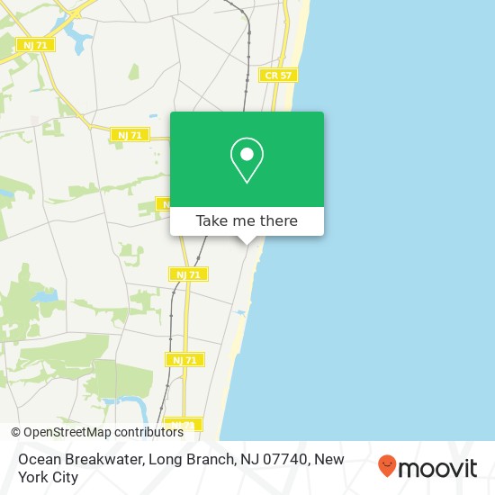 Mapa de Ocean Breakwater, Long Branch, NJ 07740