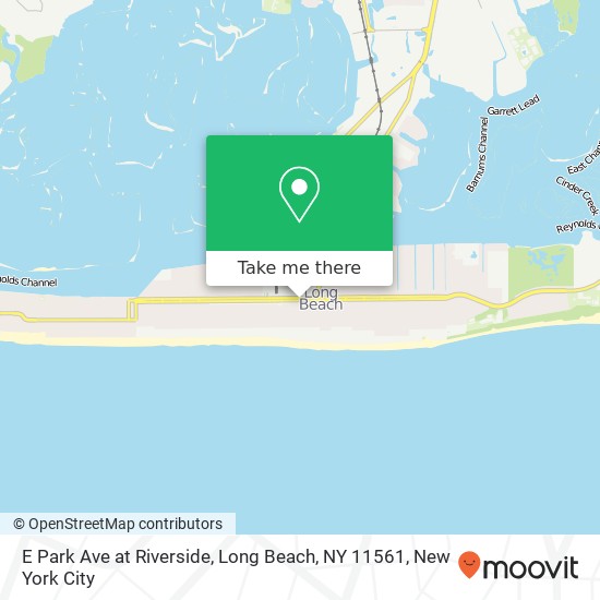 E Park Ave at Riverside, Long Beach, NY 11561 map