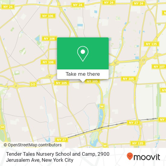 Tender Tales Nursery School and Camp, 2900 Jerusalem Ave map