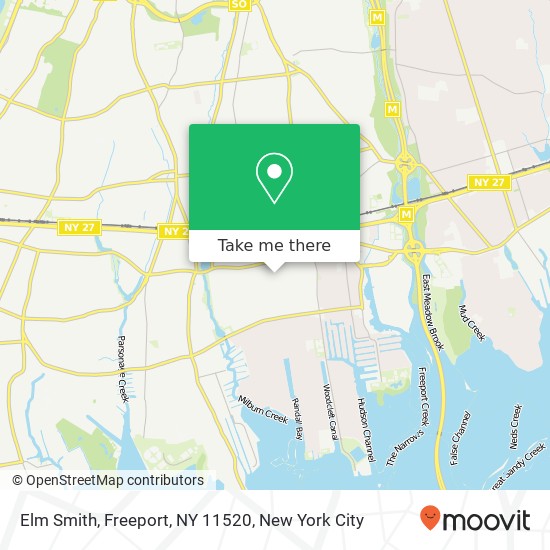 Mapa de Elm Smith, Freeport, NY 11520