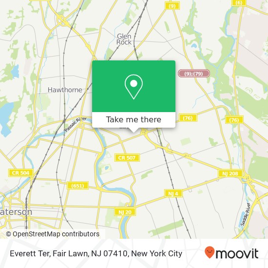 Everett Ter, Fair Lawn, NJ 07410 map