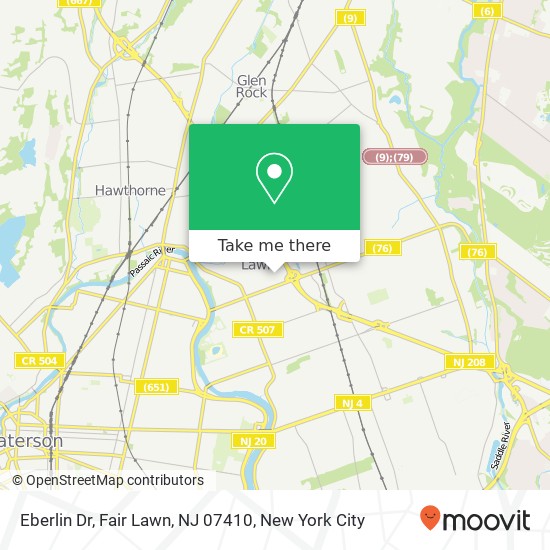 Eberlin Dr, Fair Lawn, NJ 07410 map