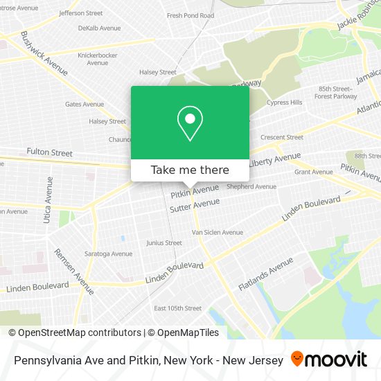 Mapa de Pennsylvania Ave and Pitkin