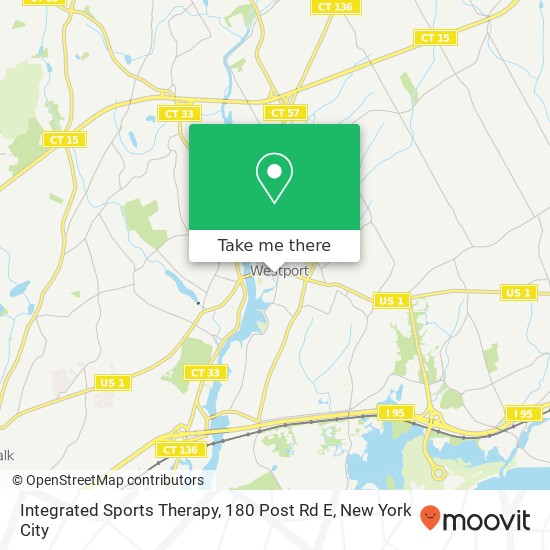 Integrated Sports Therapy, 180 Post Rd E map