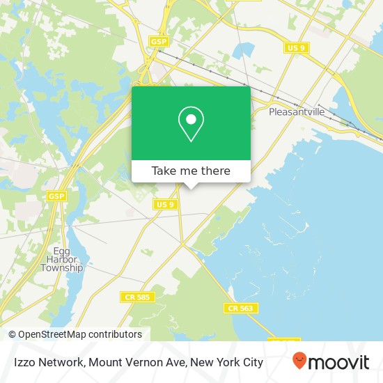 Mapa de Izzo Network, Mount Vernon Ave