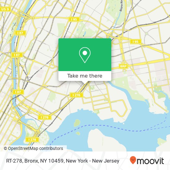 Mapa de RT-278, Bronx, NY 10459