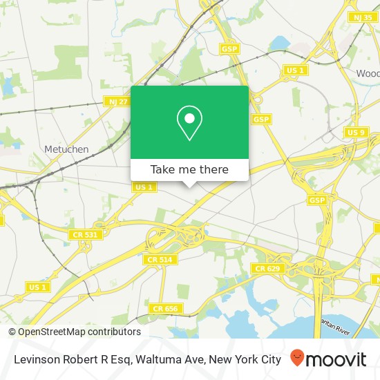 Mapa de Levinson Robert R Esq, Waltuma Ave
