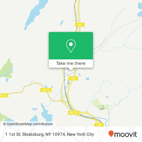 Mapa de 1 1st St, Sloatsburg, NY 10974