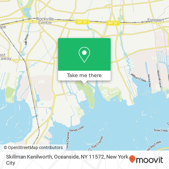 Mapa de Skillman Kenilworth, Oceanside, NY 11572