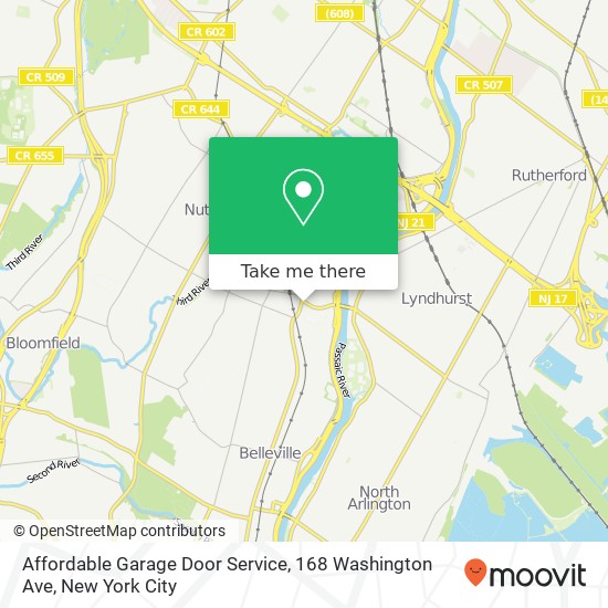 Mapa de Affordable Garage Door Service, 168 Washington Ave