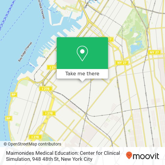 Maimonides Medical Education: Center for Clinical Simulation, 948 48th St map
