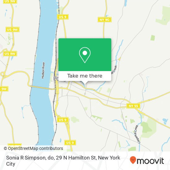 Mapa de Sonia R Simpson, do, 29 N Hamilton St