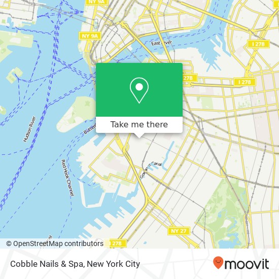 Cobble Nails & Spa map