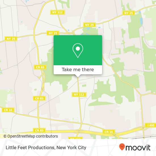 Little Feet Productions map