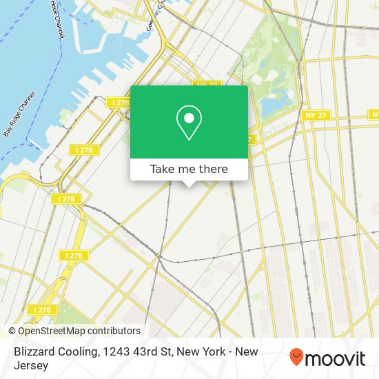 Blizzard Cooling, 1243 43rd St map