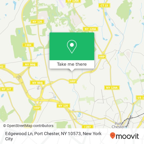 Mapa de Edgewood Ln, Port Chester, NY 10573
