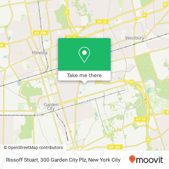 Mapa de Rissoff Stuart, 300 Garden City Plz