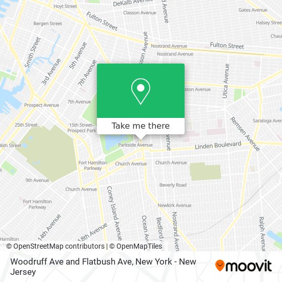 Mapa de Woodruff Ave and Flatbush Ave
