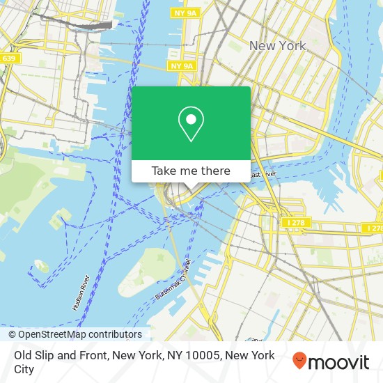 Mapa de Old Slip and Front, New York, NY 10005