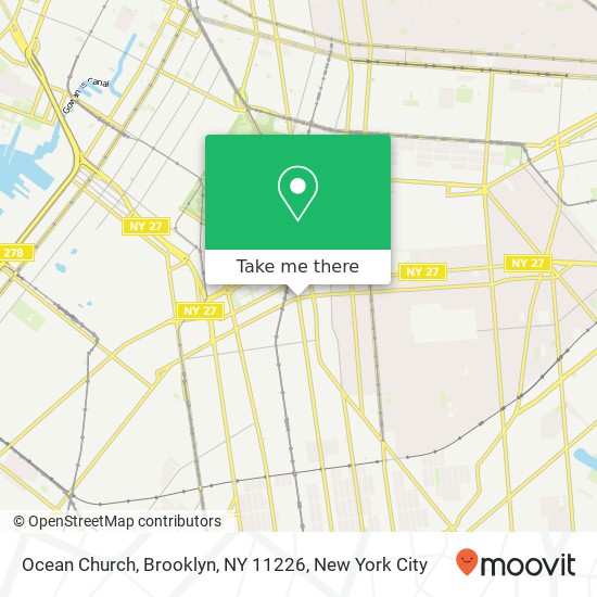 Mapa de Ocean Church, Brooklyn, NY 11226