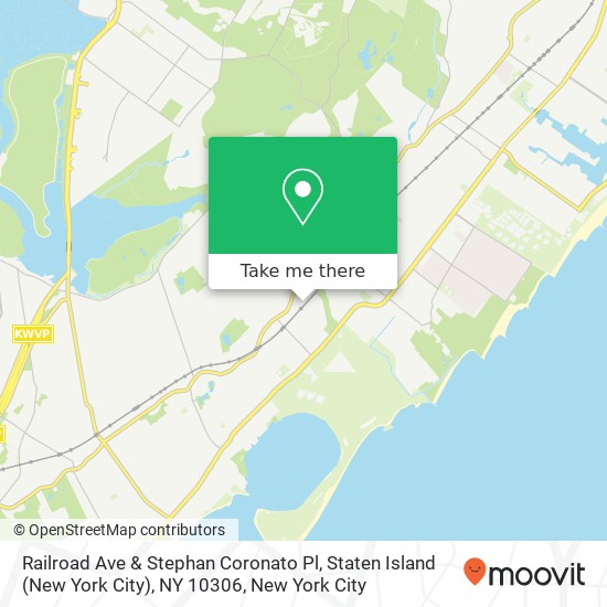 Mapa de Railroad Ave & Stephan Coronato Pl, Staten Island (New York City), NY 10306