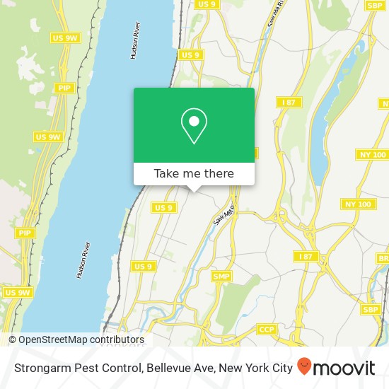 Strongarm Pest Control, Bellevue Ave map