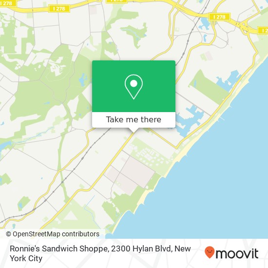 Ronnie's Sandwich Shoppe, 2300 Hylan Blvd map