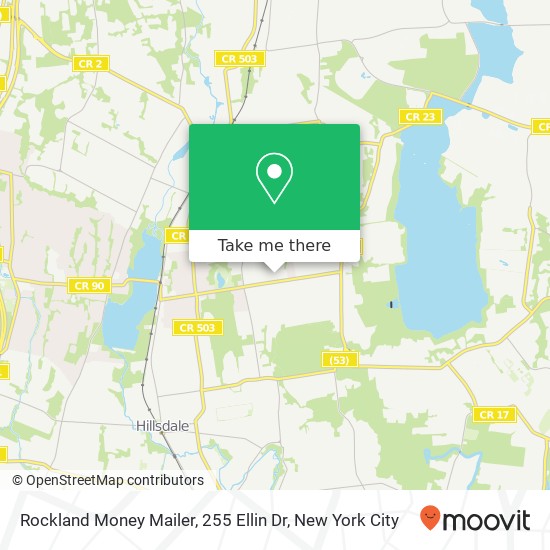 Mapa de Rockland Money Mailer, 255 Ellin Dr