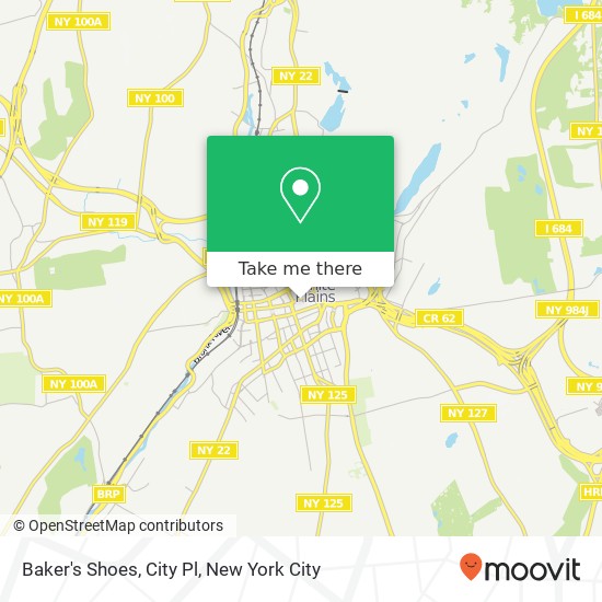 Baker's Shoes, City Pl map
