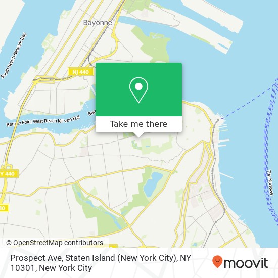 Mapa de Prospect Ave, Staten Island (New York City), NY 10301