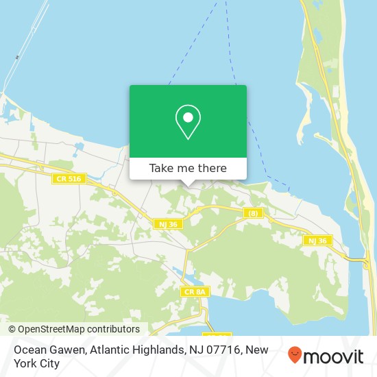 Ocean Gawen, Atlantic Highlands, NJ 07716 map
