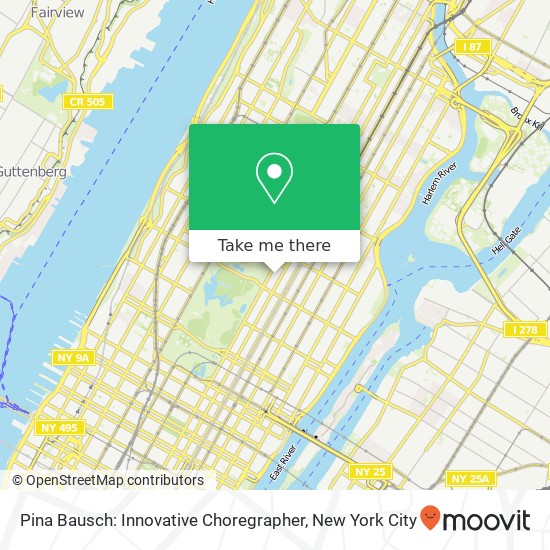 Mapa de Pina Bausch: Innovative Choregrapher