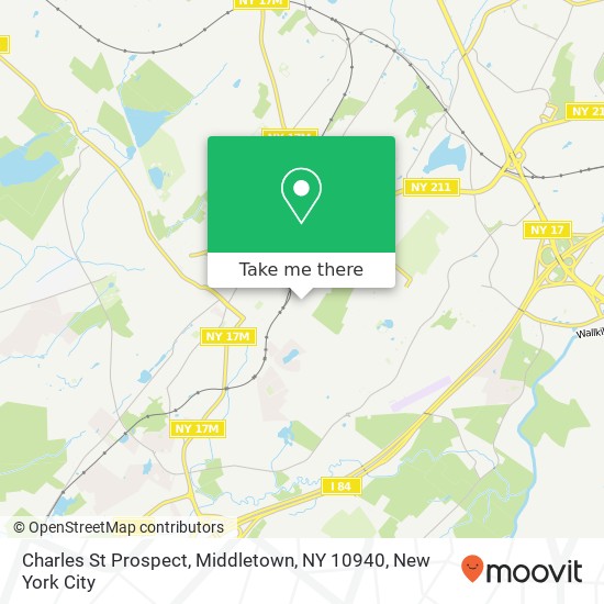 Mapa de Charles St Prospect, Middletown, NY 10940