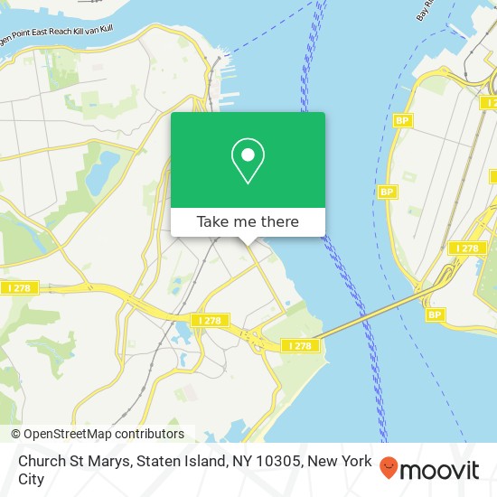 Mapa de Church St Marys, Staten Island, NY 10305