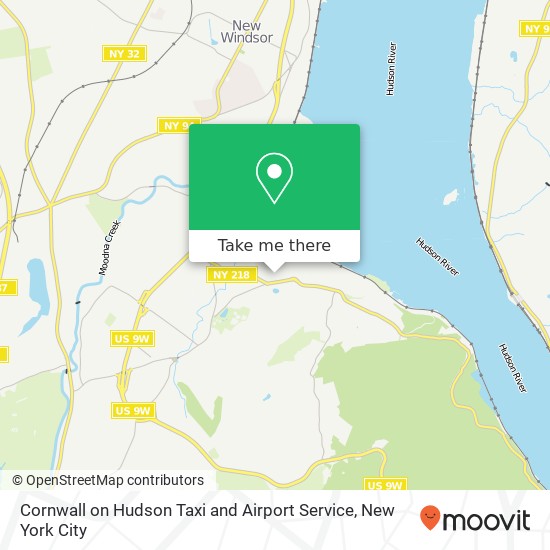 Mapa de Cornwall on Hudson Taxi and Airport Service