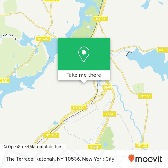 Mapa de The Terrace, Katonah, NY 10536