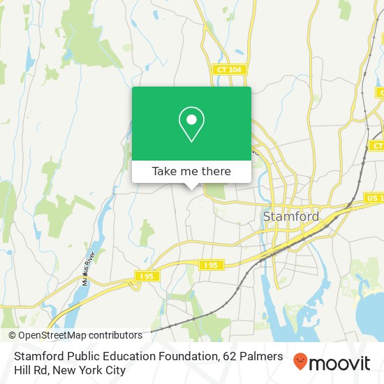 Mapa de Stamford Public Education Foundation, 62 Palmers Hill Rd