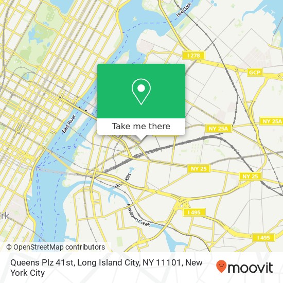 Mapa de Queens Plz 41st, Long Island City, NY 11101