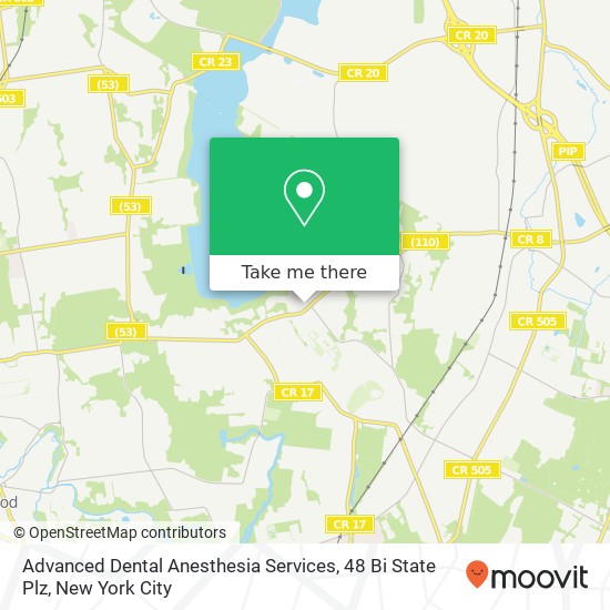 Advanced Dental Anesthesia Services, 48 Bi State Plz map