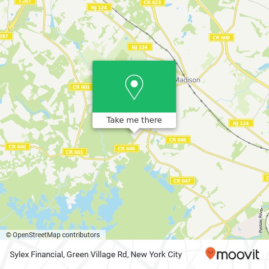 Mapa de Sylex Financial, Green Village Rd