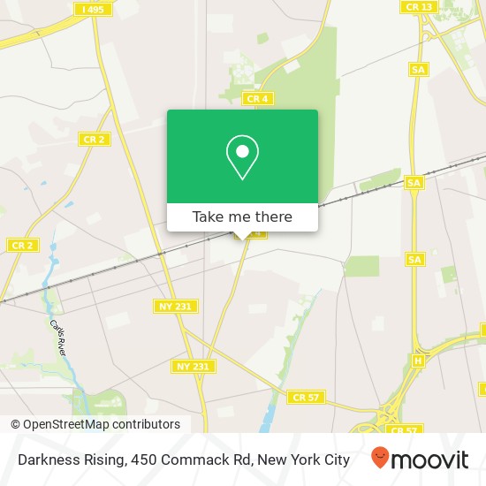 Darkness Rising, 450 Commack Rd map
