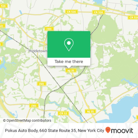 Pokus Auto Body, 660 State Route 35 map